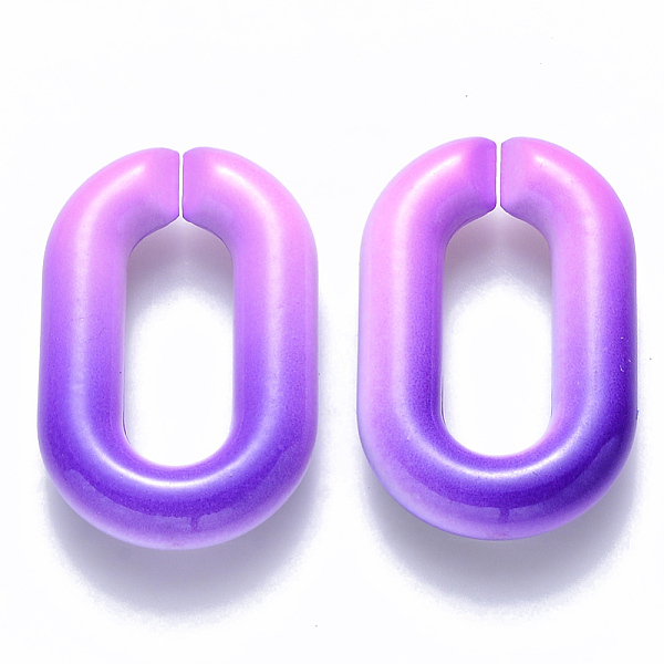 PandaHall Two Tone Opaque Acrylic Linking Rings, Quick Link Connectors, for Cable Chains Making, Oval, Mauve, 31x19.5x5.5mm, Inner Diameter..., Purple
PandaHall Two Tone Opaque Acrylic Linking Rings, Quick Link Connectors, for Cable Chains Making, Oval, Mauve, 31x19.5x5.5mm, Inner Diameter..., Purple