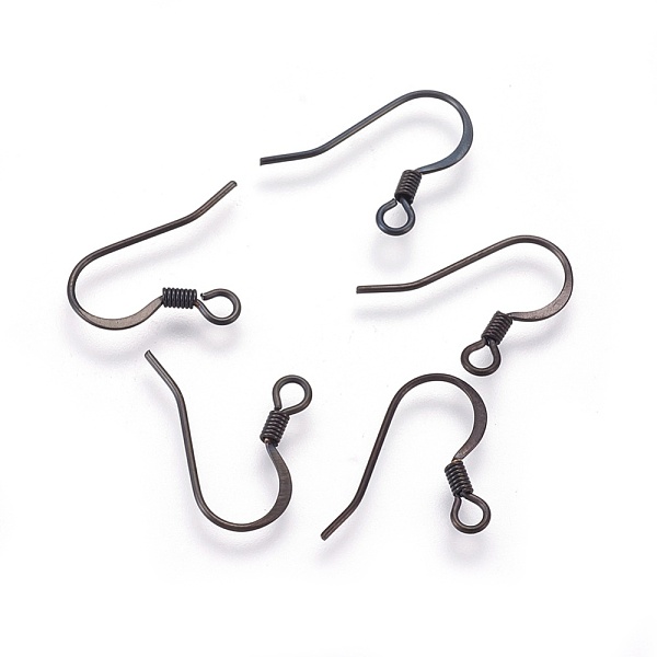 PandaHall 304 Stainless Steel French Earring Hooks, with Horizontal Loop, Flat Earring Hooks, Electrophoresis Black, 14.5x16x2mm, Hole...
PandaHall 304 Stainless Steel French Earring Hooks, with Horizontal Loop, Flat Earring Hooks, Electrophoresis Black, 14.5x16x2mm, Hole...