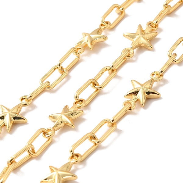 PandaHall Rack Plating Brass Star & Rectangle Link Chains, Unwelded, with Spool, Cadmium Free & Nickel Free & Lead Free, Real 18K Gold...
PandaHall Rack Plating Brass Star & Rectangle Link Chains, Unwelded, with Spool, Cadmium Free & Nickel Free & Lead Free, Real 18K Gold...