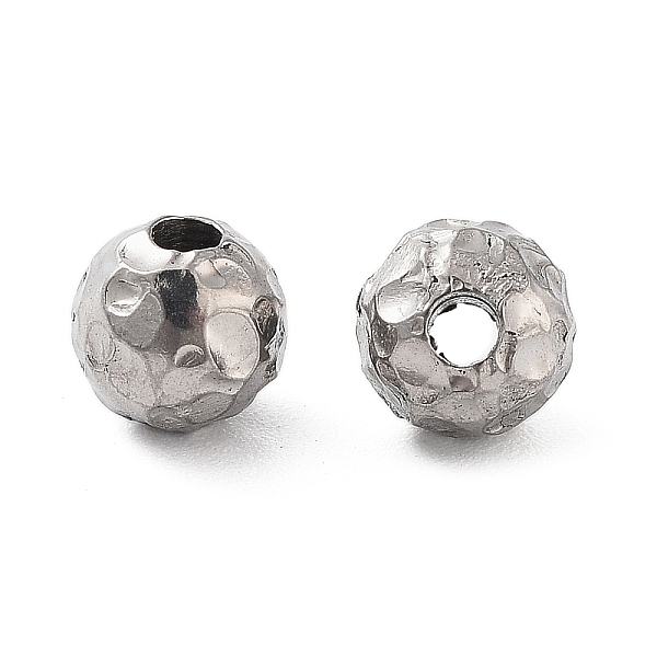 PandaHall Titanium Beads, Hammered Round, Stainless Steel Color, 6x5.5mm, Hole: 1.8mm Titanium
PandaHall Titanium Beads, Hammered Round, Stainless Steel Color, 6x5.5mm, Hole: 1.8mm Titanium