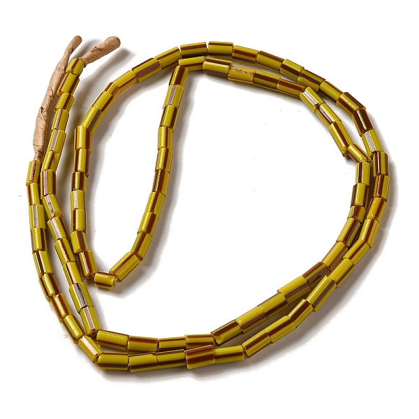 PandaHall Handmade Nepalese Lampwork Beads, Column with Stripe Pattern, Gold, 3.5~8x3.5~5mm, Hole: 1.2mm, about 91~101pcs/strand...
PandaHall Handmade Nepalese Lampwork Beads, Column with Stripe Pattern, Gold, 3.5~8x3.5~5mm, Hole: 1.2mm, about 91~101pcs/strand...