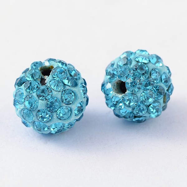 PandaHall Polymer Clay Rhinestone Beads, Grade A, Round, PP15, Turquoise, 10mm, Hole: 1.8~2mm, 6 Rows Rhinestone, PP15(2.1~2.2mm) Polymer..., Blue
PandaHall Polymer Clay Rhinestone Beads, Grade A, Round, PP15, Turquoise, 10mm, Hole: 1.8~2mm, 6 Rows Rhinestone, PP15(2.1~2.2mm) Polymer..., Blue