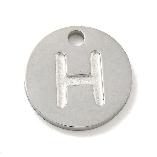 PandaHall 304 Stainless Steel Pendants, Laser Cut, Flat Round with Letter Charm, Stainless Steel Color, Letter H, 10x1mm, Hole: 1.4mm 304...
PandaHall 304 Stainless Steel Pendants, Laser Cut, Flat Round with Letter Charm, Stainless Steel Color, Letter H, 10x1mm, Hole: 1.4mm 304...