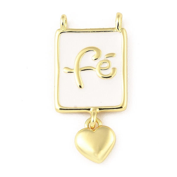 PandaHall Rack Plating Brass Pendant, with Enamel, Long-Lasting Plated, Lead Free & Cadmium Free, Rectangle with Heart, Real 18K Gold Plated..., White
PandaHall Rack Plating Brass Pendant, with Enamel, Long-Lasting Plated, Lead Free & Cadmium Free, Rectangle with Heart, Real 18K Gold Plated..., White