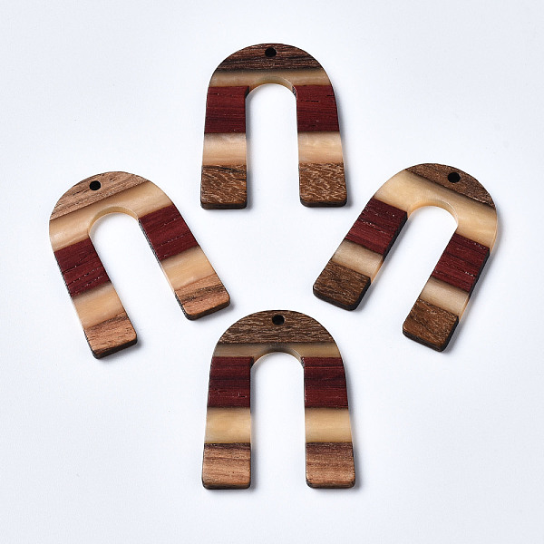PandaHall Resin & Walnut Wood Pendants, U Shape, Colorful, 36.5x28x2~3mm, Hole: 2mm Resin+Wood Others
PandaHall Resin & Walnut Wood Pendants, U Shape, Colorful, 36.5x28x2~3mm, Hole: 2mm Resin+Wood Others