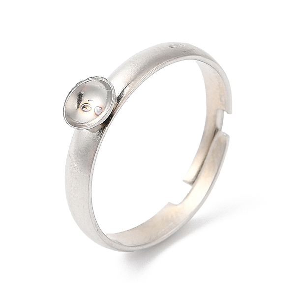 PandaHall Adjustable 304 Stainless Steel Finger Ring, Ring Settings with 201 Stainless Steel Tray for Rhinestone, Stainless Steel Color...
PandaHall Adjustable 304 Stainless Steel Finger Ring, Ring Settings with 201 Stainless Steel Tray for Rhinestone, Stainless Steel Color...