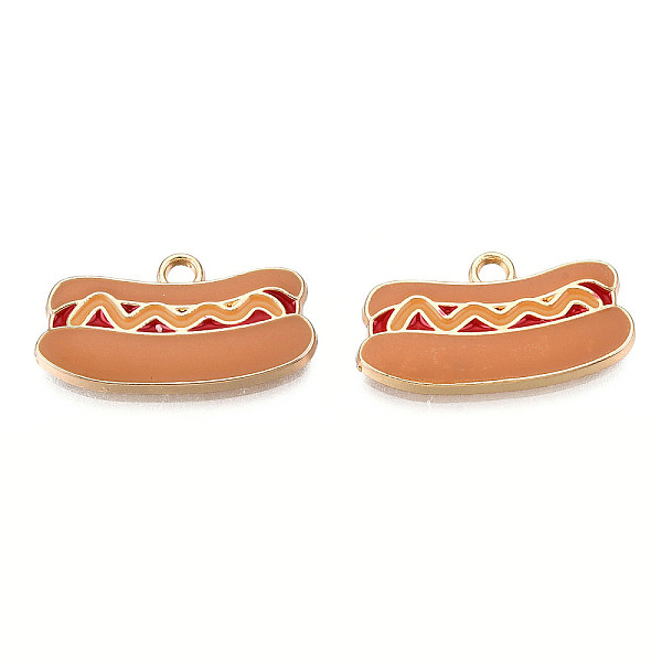 PandaHall Eco-Friendly Zinc Alloy Pendants, with Enamel, Cadmium Free & Nickel Free & Lead Free, Hot Dog, Light Gold, Camel, 11x20x2mm, Hole..., Brown
PandaHall Eco-Friendly Zinc Alloy Pendants, with Enamel, Cadmium Free & Nickel Free & Lead Free, Hot Dog, Light Gold, Camel, 11x20x2mm, Hole..., Brown