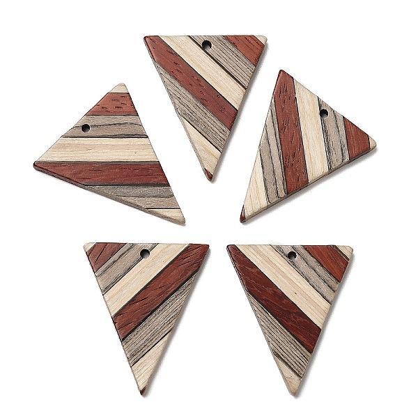 PandaHall Wenge Wood & Sandalwood & White Ash Pendants, Inverted Triangle Charms, Colorful, 36.5x30x3.5mm, Hole: 2mm Wood Triangle
PandaHall Wenge Wood & Sandalwood & White Ash Pendants, Inverted Triangle Charms, Colorful, 36.5x30x3.5mm, Hole: 2mm Wood Triangle
