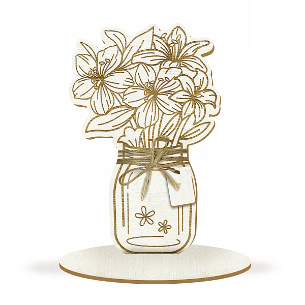 PandaHall Wood Flower Bouquet Greeting Card, with Stand and Rope, for Mom Birthday Card, Flower, 230x147mm Wood Flower
PandaHall Wood Flower Bouquet Greeting Card, with Stand and Rope, for Mom Birthday Card, Flower, 230x147mm Wood Flower