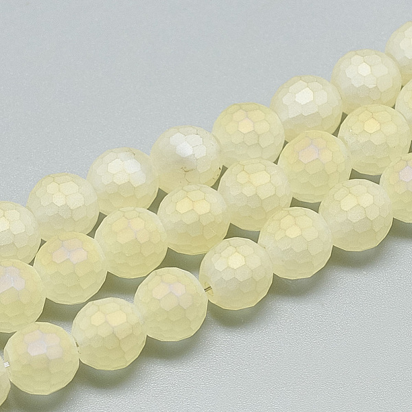 PandaHall Electroplate Glass Beads Strands, Frosted Style, Faceted Round, Light Yellow, 10x9mm, Hole: 1.5mm, about 70pcs/strand, 25.2 inch...
PandaHall Electroplate Glass Beads Strands, Frosted Style, Faceted Round, Light Yellow, 10x9mm, Hole: 1.5mm, about 70pcs/strand, 25.2 inch...