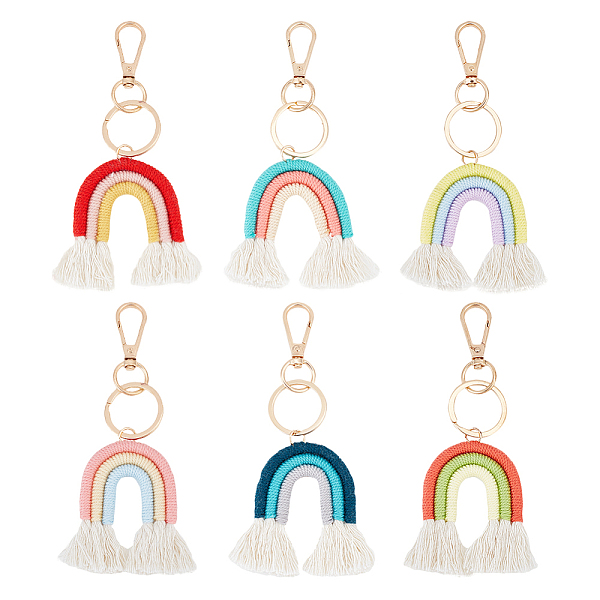 PandaHall FINGERINSPIRE 6PCS Rainbow Tassel Keychains 5.7inch Long Mini Boho Rainbow Keychain Macrame Weaving Women Bag Pendant, Rainbow..., Multicolor
PandaHall FINGERINSPIRE 6PCS Rainbow Tassel Keychains 5.7inch Long Mini Boho Rainbow Keychain Macrame Weaving Women Bag Pendant, Rainbow..., Multicolor
