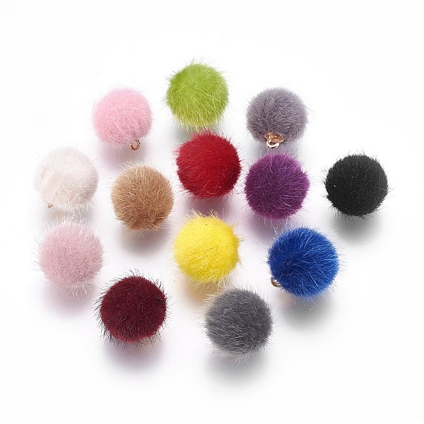 PandaHall Handmade Plush Cloth Fabric Covered, with CCB Plastic Findings, Round, Golden, Mixed Color, 17x15mm, Hole: 1.5mm Cloth Round..., Multicolor
PandaHall Handmade Plush Cloth Fabric Covered, with CCB Plastic Findings, Round, Golden, Mixed Color, 17x15mm, Hole: 1.5mm Cloth Round..., Multicolor