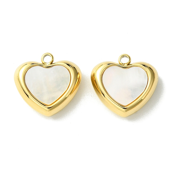 PandaHall Ion Plating(IP) 304 Stainless Steel Pave Shell Heart Charms, Valentine's Day, Real 14K Gold Plated, 14.5x15x5mm, Hole: 1.6mm Shell...
PandaHall Ion Plating(IP) 304 Stainless Steel Pave Shell Heart Charms, Valentine's Day, Real 14K Gold Plated, 14.5x15x5mm, Hole: 1.6mm Shell...