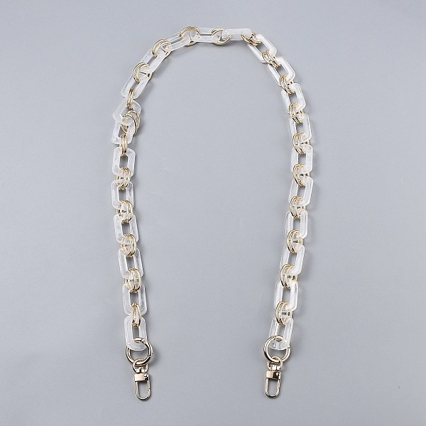 PandaHall Resin Bag Chains Strap, with Golden Alloy Link and Swivel Clasps, for Bag Straps Replacement Accessories, WhiteSmoke, 85x2cm Resin..., White
PandaHall Resin Bag Chains Strap, with Golden Alloy Link and Swivel Clasps, for Bag Straps Replacement Accessories, WhiteSmoke, 85x2cm Resin..., White