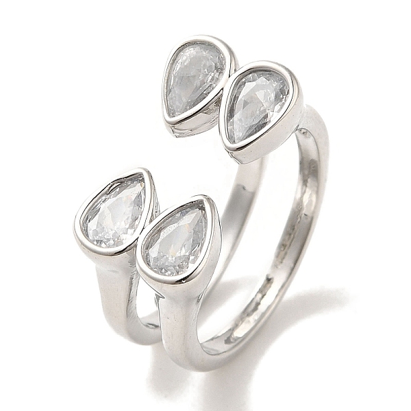 PandaHall Brass Micro Pave Cubic Zirconia Rings for Women, Long-Lasting Plated, Platinum, Adjustable Brass+Cubic Zirconia Clear
PandaHall Brass Micro Pave Cubic Zirconia Rings for Women, Long-Lasting Plated, Platinum, Adjustable Brass+Cubic Zirconia Clear