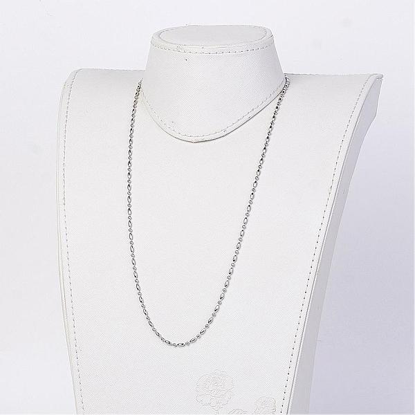 PandaHall Electroplate Stainless Steel Ball Chain Necklaces, with Brass Ball Chain Connector, Stainless Steel Color, 23.4 inch(59.5cm)...
PandaHall Electroplate Stainless Steel Ball Chain Necklaces, with Brass Ball Chain Connector, Stainless Steel Color, 23.4 inch(59.5cm)...