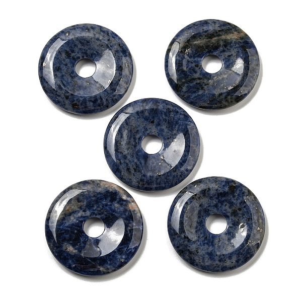 PandaHall Natural Sodalite Pendants, Donut/Pi Disc Charms, 50x6.5~7.5mm, Hole: 10mm Sodalite Donut
PandaHall Natural Sodalite Pendants, Donut/Pi Disc Charms, 50x6.5~7.5mm, Hole: 10mm Sodalite Donut