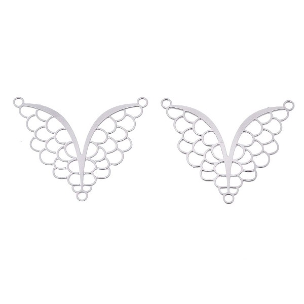 PandaHall 201 Stainless Steel Chandelier Component Links, 3 Loop Connectors, Etched Metal Embellishments, Stainless Steel Color...
PandaHall 201 Stainless Steel Chandelier Component Links, 3 Loop Connectors, Etched Metal Embellishments, Stainless Steel Color...