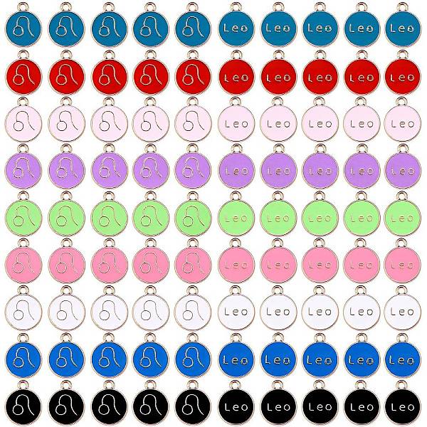 PandaHall 90Pcs 9 Colors Alloy Enamel Pendants, Cadmium Free & Lead Free, Flat Round with Constellation, Light Gold, Leo, 15x12x2mm, Hole...
PandaHall 90Pcs 9 Colors Alloy Enamel Pendants, Cadmium Free & Lead Free, Flat Round with Constellation, Light Gold, Leo, 15x12x2mm, Hole...