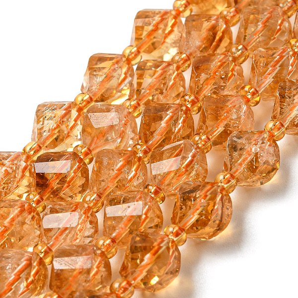 PandaHall Natural Citrine Beads Strands, with Seed Beads, Faceted Twist, 8x8x8mm, Hole: 1mm, about 40pcs/strand, 15.51''(39.4cm) Citrine...
PandaHall Natural Citrine Beads Strands, with Seed Beads, Faceted Twist, 8x8x8mm, Hole: 1mm, about 40pcs/strand, 15.51''(39.4cm) Citrine...
