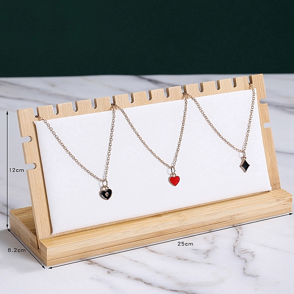 PandaHall Wood Necklace Display Stand Jewelry Pendant Holder Accessory, Hanger Counter Showcase Jewelry Props Ornaments, White, 25x8.2x12cm...
PandaHall Wood Necklace Display Stand Jewelry Pendant Holder Accessory, Hanger Counter Showcase Jewelry Props Ornaments, White, 25x8.2x12cm...