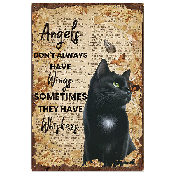 PandaHall Vintage Metal Tin Sign, Iron Wall Decor for Bars, Restaurants, Cafes Pubs, Rectangle, Cat Shape, 300x200x0.5mm Iron Cat Shape
PandaHall Vintage Metal Tin Sign, Iron Wall Decor for Bars, Restaurants, Cafes Pubs, Rectangle, Cat Shape, 300x200x0.5mm Iron Cat Shape