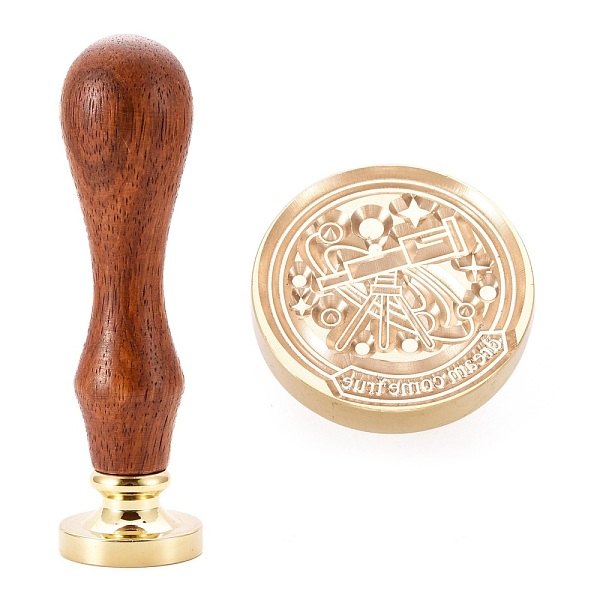 PandaHall Brass Wax Sealing Stamp, with Rosewood Handle for Post Decoration DIY Card Making, Telescope Pattern, 89.5x25.5mm Brass Others
PandaHall Brass Wax Sealing Stamp, with Rosewood Handle for Post Decoration DIY Card Making, Telescope Pattern, 89.5x25.5mm Brass Others