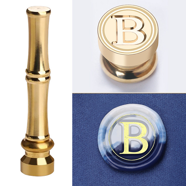 PandaHall Golden Tone Brass Wax Seal Stamp Head with Bamboo Stick Shaped Handle, for Greeting Card Making, Letter B, 74.5x15mm Brass Letter...
PandaHall Golden Tone Brass Wax Seal Stamp Head with Bamboo Stick Shaped Handle, for Greeting Card Making, Letter B, 74.5x15mm Brass Letter...