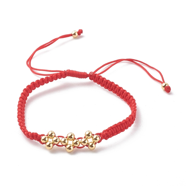 PandaHall Adjustable Nylon Thread Cord Bracelets, with Brass Beads, Red, Inner Diameter: 2~3-5/8 inch(5.1~9.1cm) Brass Red
PandaHall Adjustable Nylon Thread Cord Bracelets, with Brass Beads, Red, Inner Diameter: 2~3-5/8 inch(5.1~9.1cm) Brass Red