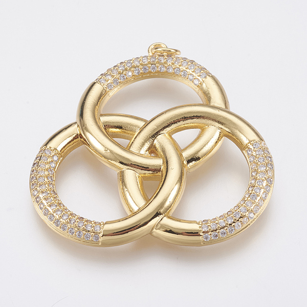 PandaHall Brass Micro Pave Cubic Zirconia Pendants, Lead Free & Cadmium Free, Ring, Golden, 41x40x4mm, Hole: 3mm Brass+Cubic Zirconia Ring
PandaHall Brass Micro Pave Cubic Zirconia Pendants, Lead Free & Cadmium Free, Ring, Golden, 41x40x4mm, Hole: 3mm Brass+Cubic Zirconia Ring