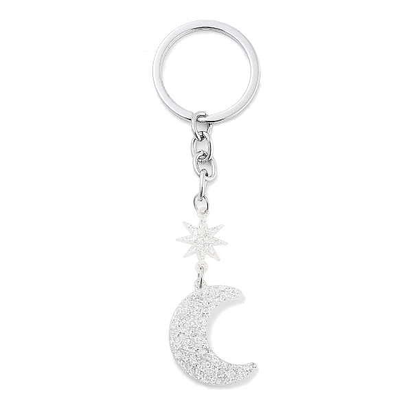 PandaHall Stainless Steel Keychains, with Acrylic Pendants, Moon, Silver, 10.6cm Acrylic Moon Silver
PandaHall Stainless Steel Keychains, with Acrylic Pendants, Moon, Silver, 10.6cm Acrylic Moon Silver