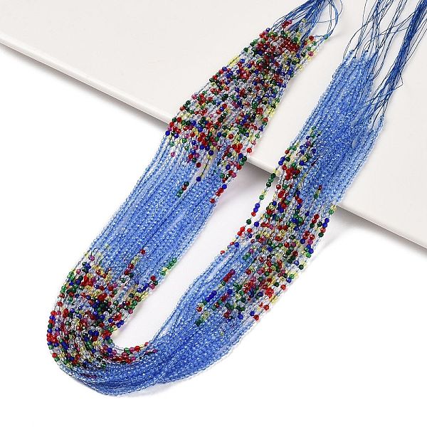 PandaHall Transparent Gradient Color Glass Beads Strands, Segmented Multi-color Beads, Faceted Round, Royal Blue, 2mm, Hole: 0.5mm, about..., Multicolor
PandaHall Transparent Gradient Color Glass Beads Strands, Segmented Multi-color Beads, Faceted Round, Royal Blue, 2mm, Hole: 0.5mm, about..., Multicolor