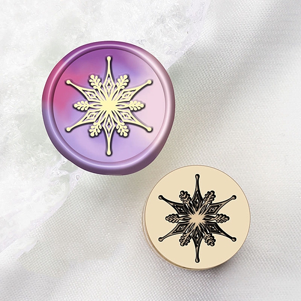 PandaHall Wax Seal Brass Stamp Head, for Wax Seal Stamp, Snowflake, 15x15mm, Hole: 7mm Brass Snowflake
PandaHall Wax Seal Brass Stamp Head, for Wax Seal Stamp, Snowflake, 15x15mm, Hole: 7mm Brass Snowflake