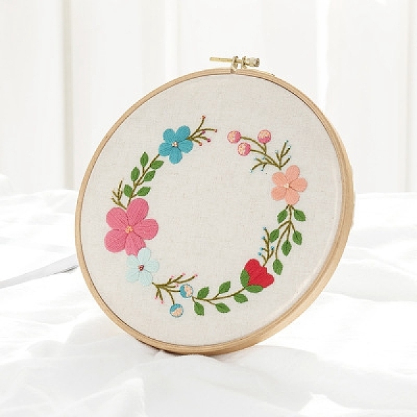 PandaHall Flower Pattern DIY Embroidery Kit, including Embroidery Needles & Thread, Cotton Linen Cloth, Hot Pink, 270x270mm Cloth Flower
PandaHall Flower Pattern DIY Embroidery Kit, including Embroidery Needles & Thread, Cotton Linen Cloth, Hot Pink, 270x270mm Cloth Flower