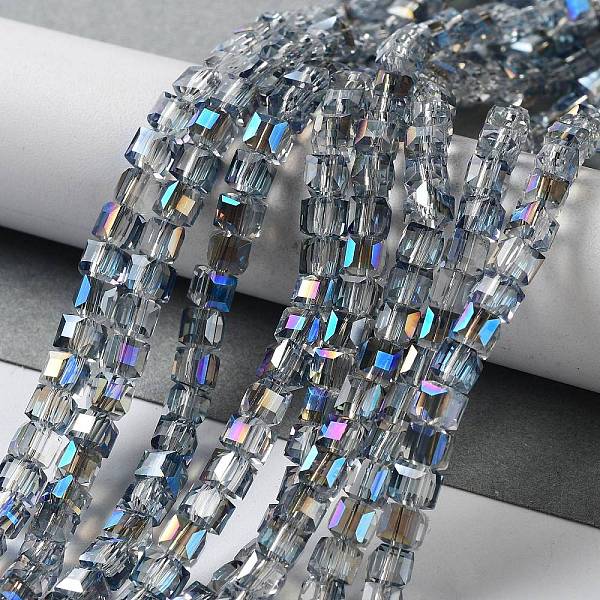 PandaHall Electroplate Glass Bead Strands, Faceted, Cube, Midnight Blue, 4x4x4mm, Hole: 1mm, about 100pcs/strand, 15.7 inch Glass Cube Blue
PandaHall Electroplate Glass Bead Strands, Faceted, Cube, Midnight Blue, 4x4x4mm, Hole: 1mm, about 100pcs/strand, 15.7 inch Glass Cube Blue
