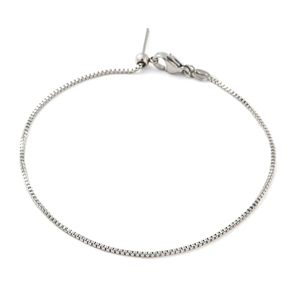 PandaHall 304 Stainless Steel Add a Bead Adjustable Box Chains Bracelets for Women, Stainless Steel Color, 21.4x0.1cm 304 Stainless Steel
PandaHall 304 Stainless Steel Add a Bead Adjustable Box Chains Bracelets for Women, Stainless Steel Color, 21.4x0.1cm 304 Stainless Steel
