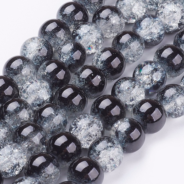 PandaHall Spray Painted Crackle Glass Beads Strands, Round, Two Tone, Black, 10mm, Hole: 1.3~1.6mm, about 80pcs/strand, 31.4 inch Glass...
PandaHall Spray Painted Crackle Glass Beads Strands, Round, Two Tone, Black, 10mm, Hole: 1.3~1.6mm, about 80pcs/strand, 31.4 inch Glass...