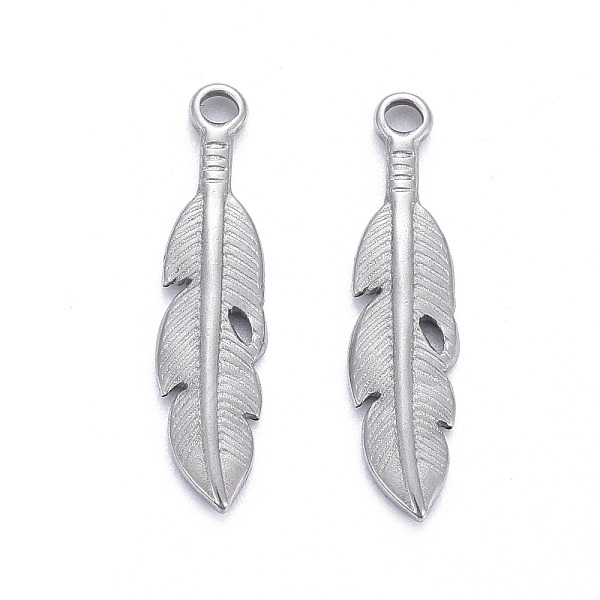 PandaHall 304 Stainless Steel Pendants, Leaf, Stainless Steel Color, 21.5x5x2mm, Hole: 1.4mm 304 Stainless Steel Leaf
PandaHall 304 Stainless Steel Pendants, Leaf, Stainless Steel Color, 21.5x5x2mm, Hole: 1.4mm 304 Stainless Steel Leaf