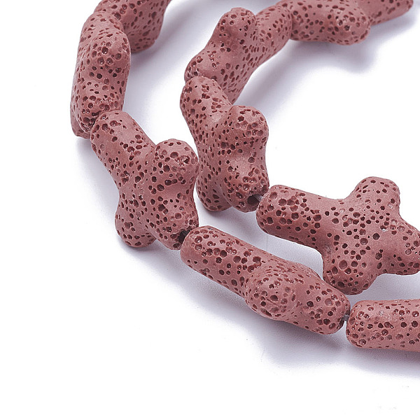 PandaHall Natural Lava Rock Beads Strands, Cross, Dyed, Dark Red, 25~27x19~19.5x7.5~8mm, Hole: 1.5mm, about 16pcs/strand, 16.5 inch(42cm)...
PandaHall Natural Lava Rock Beads Strands, Cross, Dyed, Dark Red, 25~27x19~19.5x7.5~8mm, Hole: 1.5mm, about 16pcs/strand, 16.5 inch(42cm)...