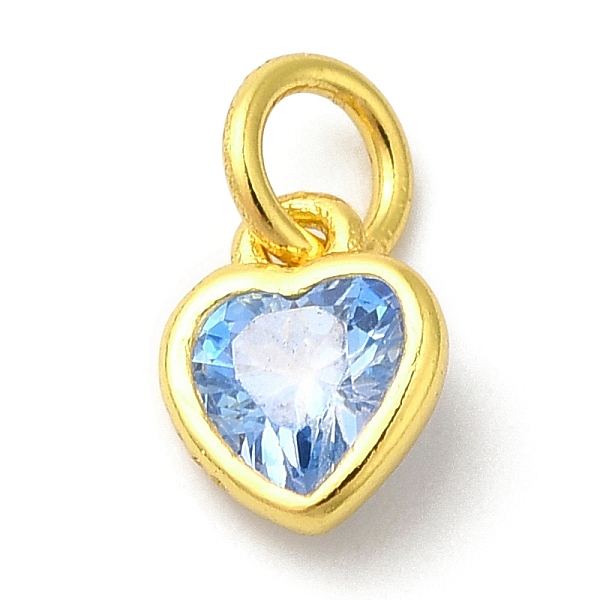 PandaHall 925 Sterling Silver Birthstone Charms, with Single Cubic Zirconia, Heart, Golden, with Jump Ring, Blue, 6x5x2mm, Hole: 2.5mm Cubic...
PandaHall 925 Sterling Silver Birthstone Charms, with Single Cubic Zirconia, Heart, Golden, with Jump Ring, Blue, 6x5x2mm, Hole: 2.5mm Cubic...