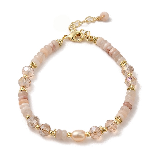 PandaHall Natural Pearl & Pink Aventurine Beaded Bracelets, with Brass Clasps, Real 14K Gold Plated, 6-5/8 inch(16.9cm) Pink Aventurine Chip
PandaHall Natural Pearl & Pink Aventurine Beaded Bracelets, with Brass Clasps, Real 14K Gold Plated, 6-5/8 inch(16.9cm) Pink Aventurine Chip