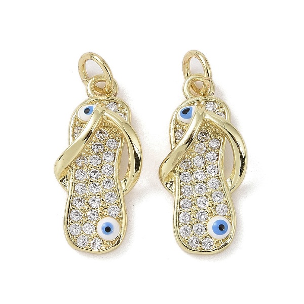 PandaHall Brass Micro Pave Cubic Zirconia Pendants, with Enamel and Jump Ring, Slipper Charms, Real 18K Gold Plated, 20x9.5x4.5mm, Hole...
PandaHall Brass Micro Pave Cubic Zirconia Pendants, with Enamel and Jump Ring, Slipper Charms, Real 18K Gold Plated, 20x9.5x4.5mm, Hole...