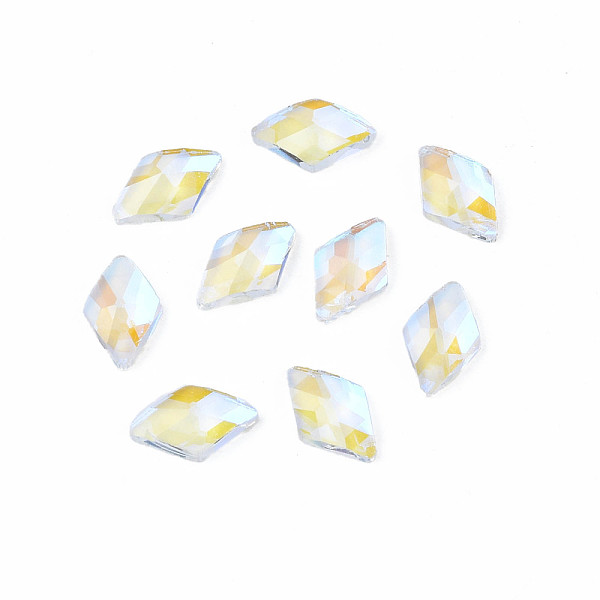 PandaHall Glass Rhinestone Cabochons, Nail Art Decoration Accessories, Faceted, Rhombus, Clear AB, 8x5x2mm Glass Rhombus White
PandaHall Glass Rhinestone Cabochons, Nail Art Decoration Accessories, Faceted, Rhombus, Clear AB, 8x5x2mm Glass Rhombus White
