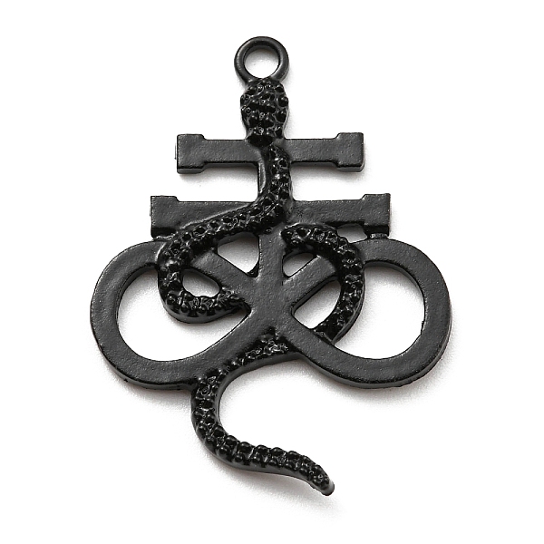 PandaHall Plated Alloy Pendants, Cross with Snake, Electrophoresis Black, 35x26x3mm, Hole: 2mm Alloy Cross
PandaHall Plated Alloy Pendants, Cross with Snake, Electrophoresis Black, 35x26x3mm, Hole: 2mm Alloy Cross