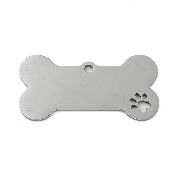 PandaHall 304 Stainless Steel Pendants, Laser Cut, Dog Bone with Paw Print Charm, Stainless Steel Color, 19.5x40x1mm, Hole: 2mm 304...
PandaHall 304 Stainless Steel Pendants, Laser Cut, Dog Bone with Paw Print Charm, Stainless Steel Color, 19.5x40x1mm, Hole: 2mm 304...