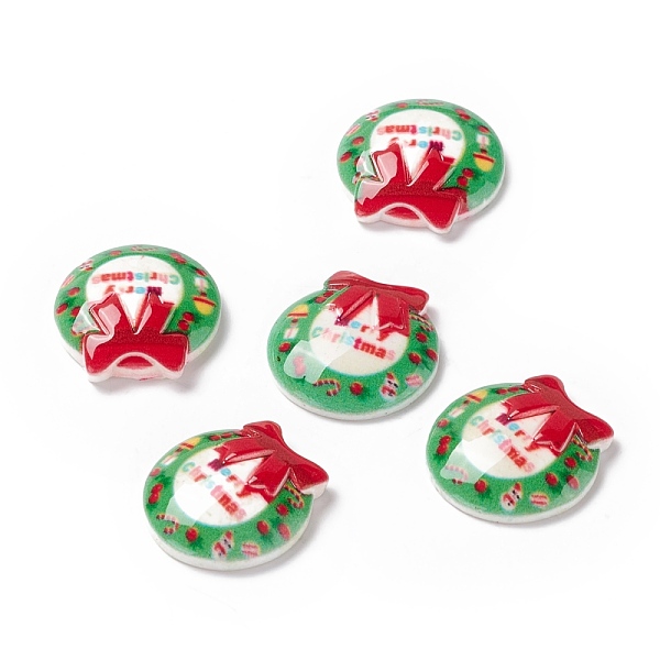 PandaHall Christmas Themed Opaque Resin Cabochons, Christmas Wreath, Lime Green, 18x18x4.5mm Resin Others
PandaHall Christmas Themed Opaque Resin Cabochons, Christmas Wreath, Lime Green, 18x18x4.5mm Resin Others