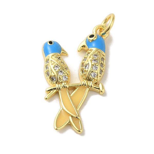 PandaHall Brass Enamel Micro Pave Cubic Zirconia Pendants, Real 18K Gold Plated Bird Charms, with Jump Ring, Deep Sky Blue, 24x14x3.5mm...
PandaHall Brass Enamel Micro Pave Cubic Zirconia Pendants, Real 18K Gold Plated Bird Charms, with Jump Ring, Deep Sky Blue, 24x14x3.5mm...