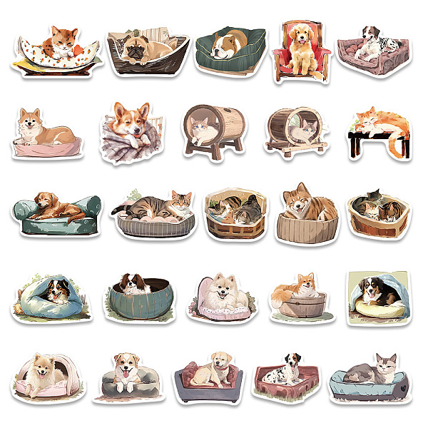 PandaHall 50Pcs Waterproof PVC Dog Cat Stickers Set, Adhesive Label Stickers, for Water Bottles, Laptop, Luggage, Cup, Computer, Mobile..., Multicolor
PandaHall 50Pcs Waterproof PVC Dog Cat Stickers Set, Adhesive Label Stickers, for Water Bottles, Laptop, Luggage, Cup, Computer, Mobile..., Multicolor