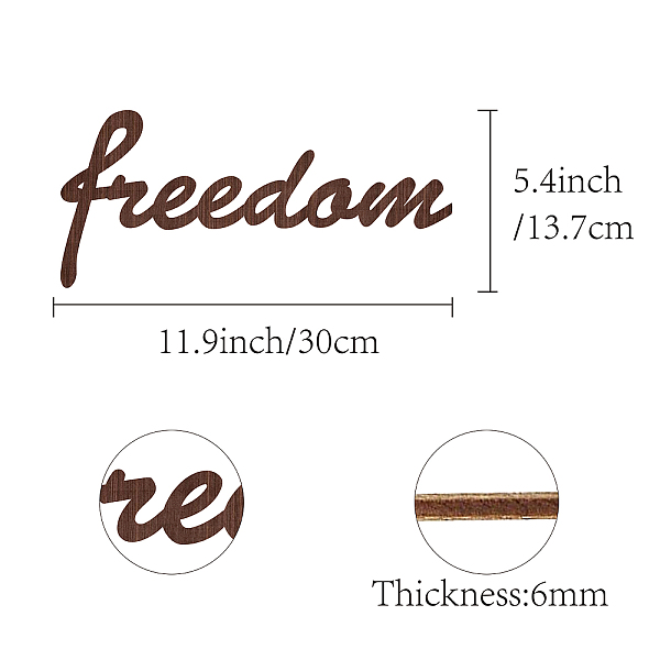 PandaHall Natural Basswood Wall Sculpture, Torus Wall Art, Home Decor Meditation Symbol, Word Freedom, Camel, 137x300x6mm Wood Word Brown
PandaHall Natural Basswood Wall Sculpture, Torus Wall Art, Home Decor Meditation Symbol, Word Freedom, Camel, 137x300x6mm Wood Word Brown