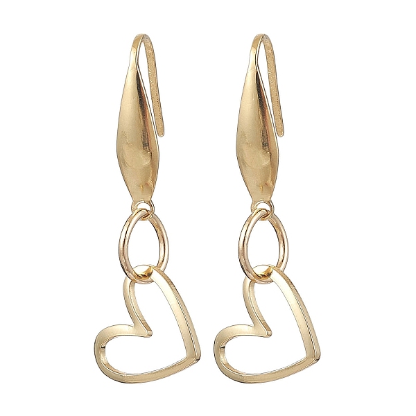 PandaHall 316 Surgical Stainless Steel Dangle Earrings, Brass Charm Jewelry for Women, Heart, 36.5x13mm Brass Heart
PandaHall 316 Surgical Stainless Steel Dangle Earrings, Brass Charm Jewelry for Women, Heart, 36.5x13mm Brass Heart
